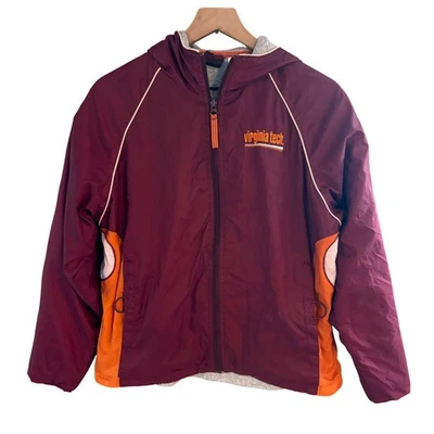 Vintage Virginia Tech Hokies Full Zip Jacket Coat Size Small MV Sport  - Image 1 of 4