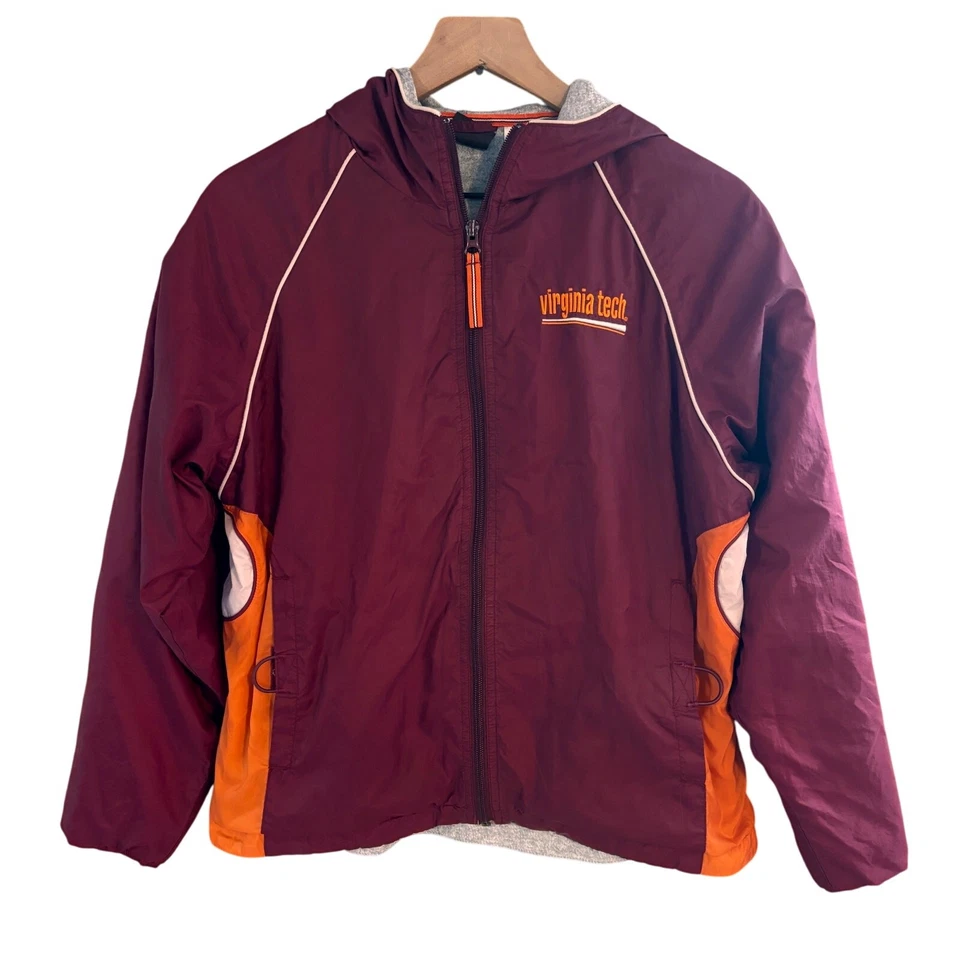 Vintage Virginia Tech Hokies Full Zip Jacket Coat Size Small MV Sport  - Image 1 of 4