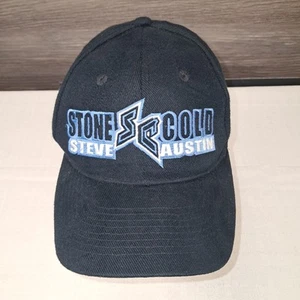 WWE Wrestling Vintage 1998 Stone Cold Steve Austin Black Adjustable Cap Hat - Bild 1 von 10