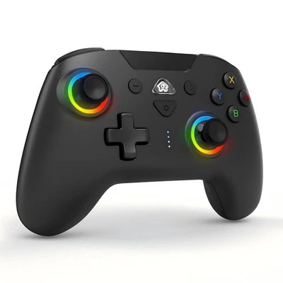 Wireless Switch Controllers for Nintendo Switch,6-Axis Gyro,Turbo,7 RGB Lights - Image 1 of 4