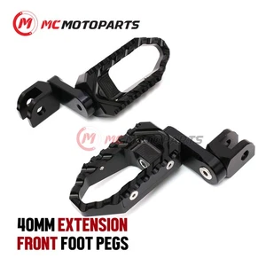 For Yamaha Stryker 2011 - 2017 1.5in Rider Front Wide Touring Foot Pegs - Picture 1 of 10