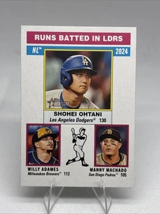2025 Topps Heritage #195 Runs Batted In Ldrs Ohtani/Adames/Machado - Picture 1 of 2