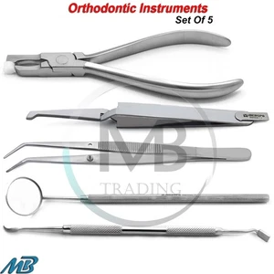 Orthodontic Setup kit Band Remover Pliers Dental Pusher Seater Bracket Tweezers - Picture 1 of 11