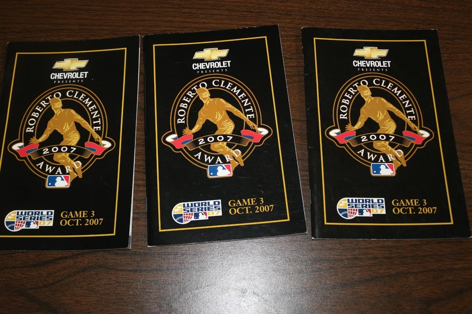 Colorado Rockies 2007 World Series Roberto Clemente 3 Award Programs - Image 1 of 2