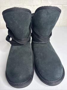 AUSTRALIA LUXE COLLECTIVE kurze schwarze Damenstiefel Beduinen-Wildleder 8 - Bild 1 von 24