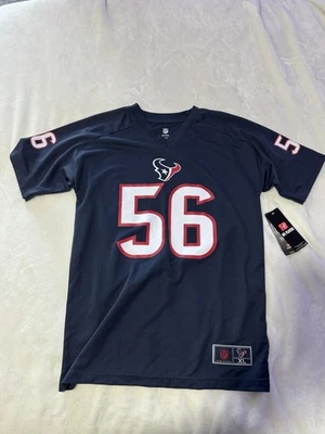 Nueva con etiquetas Camiseta de fútbol americano Cushing para niños NFL Houston Texans talla juvenil XL azul #56 $50 Foto 1 de 4