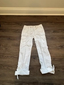 Y2K J. Pantalones cargo Crew 2 rotos en corte urbano sarga clásica caqui 100 % algodón - Imagen 1 de 3