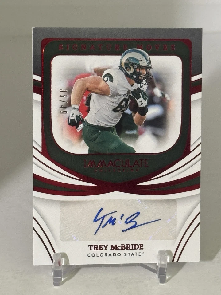 Trey McBride 2022 Panini Immaculate  RC Signature Moves Auto /49  C271 - Image 1 of 4