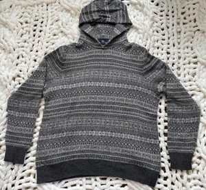 Vineyard Vines Sweater Womens  Gray Heather Hooded Merino Alpaca - Picture 1 of 9