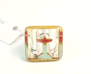 Sobral Rio Design Corcovado Christus Erlöser Künstler Made Statement Ring Größe 7,25 - Bild 1 von 6