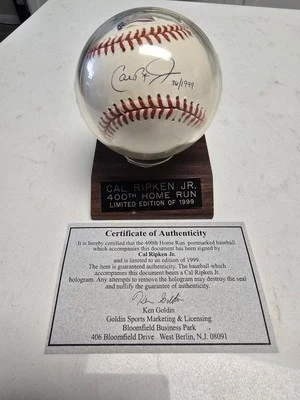 Cal Ripken Jr 400th Home Run 76 de 1999 Foto 1 de 4