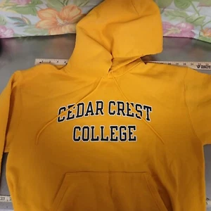 DE COLECCIÓN Cedar Crest College Sudadera con Capucha GRANDE-CAMPEÓN-SUDADERA-AMARILLO - Imagen 1 de 8