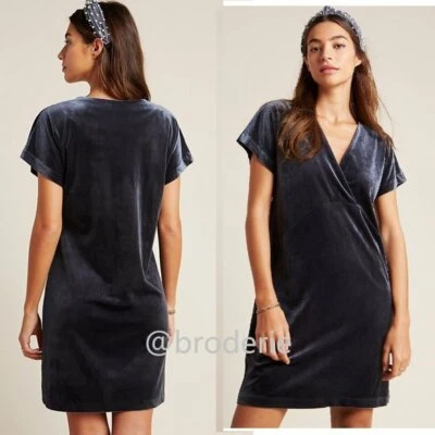 $130 Vestido túnica Anthropologie Nancy terciopelo talla XS nuevo con etiquetas Foto 1 de 4