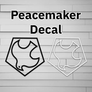 Peacemaker Decal (for Car laptop window tumbler water bottle) sticker symbol - Picture 1 of 8