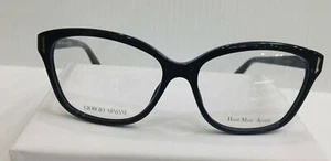 GIORGIO ARMANI GA818 807 SCHWARZ KUNSTSTOFF BRILLE BRILLENGESTELL 54-15-140 CAT EYE 818 RX - Bild 1 von 3