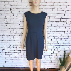 NEW Women's The Limited Cap Sleeve Navy Work Sheath Dress Size Petite 2 NWT $100