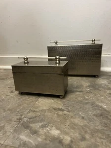 Metallbehälter mit Deckel Aufbewahrung Schmuck Schnickschnack - Bild 1 von 10