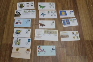 1983 FDC COLL x 14 BUTTERFLIES,WILDLIFE,EXPLORERS, FIRE ENGINE, PMK LAUNCESTON - Picture 1 of 1