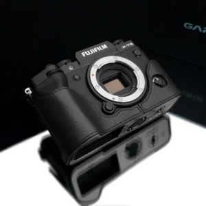 Gariz XS-CHXT5BK mezza custodia in vera pelle per Fujifilm XT5 X-T5, nero - Foto 1 di 9