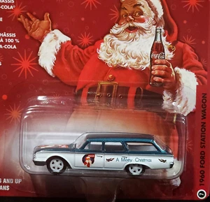 Johnny Lightning CHASE 60 1960 Ford Station Wagon WHITE LIGHTNING Coca Cola Car - Picture 1 of 3