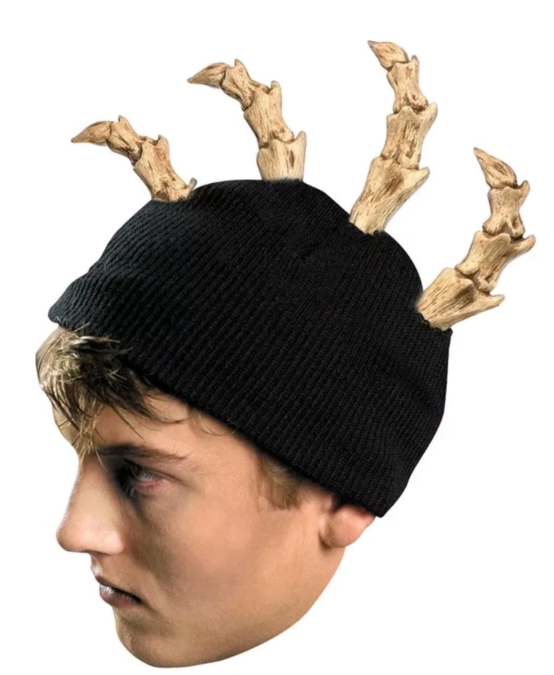  Mohawk Hueso Gorro Esqueleto Calavera Medias Gorra Sombrero Halloween Disfraz Accesorio Foto 1 de 2