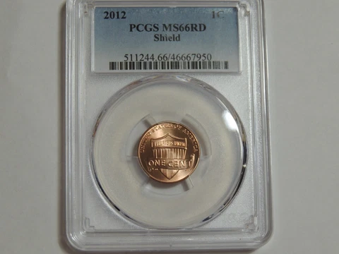 2012  Lincoln Cent PCGS MS66RD Penny Cover