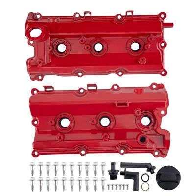 2pc Aluminum Valve Cover w/ Gasket Kit for Infiniti FX35 G35 M35 for Nissan 350Z - Image 1 of 4