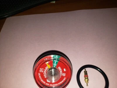 🤡🔥🧯Water Fire Extinguisher Gauge 100 psi  + 1pcs OR-29 O-rings & Valve STEM - Image 1 of 3