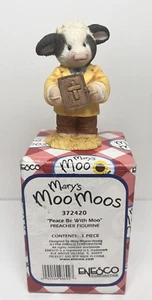 Marys Moo Moos Religious Figurine 372420 Peace Be With Moo 1998 W/Box - Picture 1 of 12