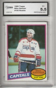 1980-81 Mike Gartner Rookie Card #195 Topps rc EX+ 5.5 - Imagen 1 de 2