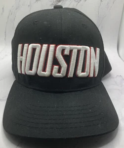 Sombrero unisex Houston Snapback negro 100 % algodón ropa líder - Imagen 1 de 7