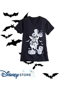 NWT Disney store Women Mickey Mouse Tee Shirt Top Trick Treat size xsmall - Picture 1 of 1