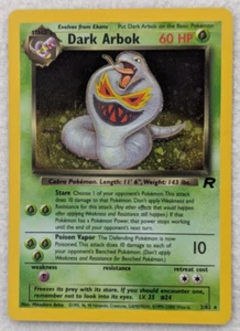 2000 Dunkles Arbok #2 Team Rocket Holo Pokemon Karte Rare Year Error Swirl - Bild 1 von 11