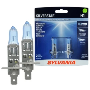 SYLVANIA H1 SilverStar High Performance Halogen Headlight Bulb, 2 Bulbs - Picture 1 of 8