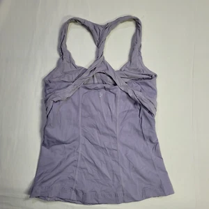 LULULEMON Size lavender purple racerback tank top adjustable band inside - Picture 1 of 6