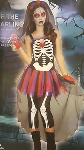 XX 3193 Día de Muertos Darling Disfraz Adolescente Niña - Imagen 1 de 2