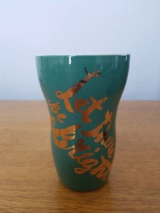 Starbucks 2014 Let There Be Bright Ceramic Insulated Travel Coffee Mug - Picture 1 of 6