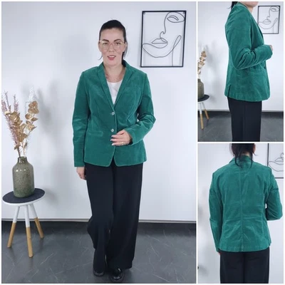 Womens Velvet Blazer Medium Size US 8 EU 38 Green WINDSOR Formal Jacket - Image 1 of 4