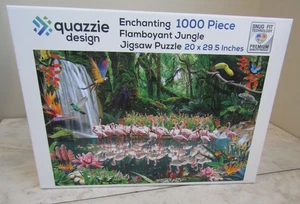 Quazzie Enchanting Flamboyant Jungle Jigsaw Puzzle 1000 Piece - Picture 1 of 3