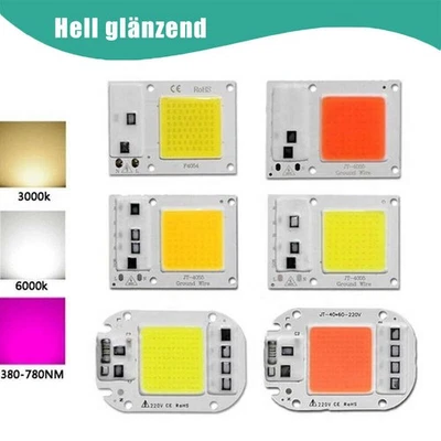 LED chip COB full Spectrum flutlicht lampe smart 230V 220V 10W 20W 30W 50W Licht - Image 1 of 4