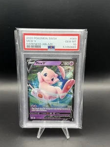 2020 Pokemon Darkness Ablaze Mew V #069/189 PSA 10 GEM MINT - Picture 1 of 2