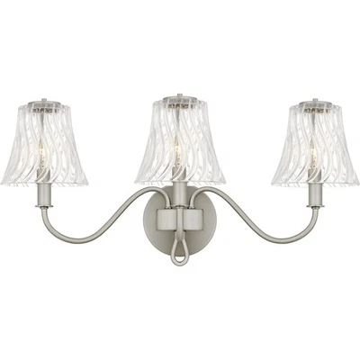 Luz de tocador Quoizel MCK8623 McKinney 3 luces 23" W - níquel Foto 1 de 4