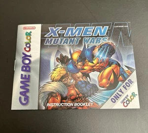 X-Men Mutant Wars - Nintendo GameBoy Color GBC- Manual Instruction Booklet ONLY! - Picture 1 of 3
