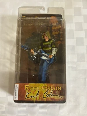 Figura de acción NECA Kurt Cobain 7"" con guitarra Skyblue (2006) nueva sellada Foto 1 de 4