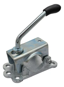 Klemmhalter Stützradhalter Gussplatte für Rohr Ø 48mm Stützrad Bugrad - Bild 1 von 7