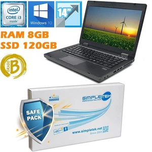 Notebook Portatile Hp Probook 6470b I3 3110m 14" 8gb 120gb Ssd Ba Ricondizionato - Afbeelding 1 van 4