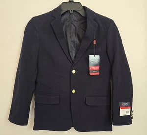 Boys Chaps Navy Blazer NWT Size 12 Formal Classy Wedding Stretch Wrinkle Proof - Picture 1 of 5