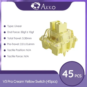 Akko V3 Pro Switches Tactile Linear 45 Stück Pack MX kompatibel Hot Swap Gaming - Bild 1 von 25