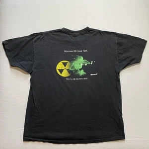Vintage Microsoft Windows 95 Shirt Herren XL Schwarz Game SDK Made USA Promo 90s - Bild 1 von 10