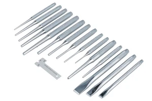 Juego De Herramientas De Punch Y Cincel Laser 16 Piezas Punches Y Cinceles 8869 - Imagen 1 de 1